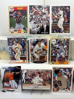 Buster Posey Giants lot of 9
